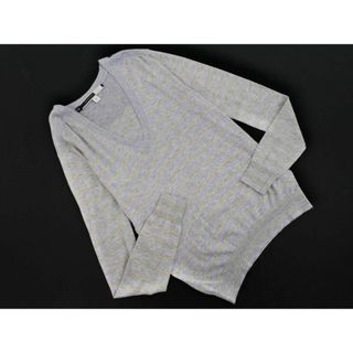 SPORTMAX スポーツマックス ボーダー ニット カットソー sizeM/水色ｘグレー ■◇ レディース(カットソー(長袖/七分))