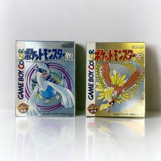 ゲームボーイ(ゲームボーイ)の【希少品2点セット】 任天堂 ゲームボーイカラー ポケットモンスター 金 銀(携帯用ゲームソフト)