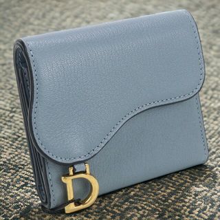 クリスチャンディオール(Christian Dior)のクリスチャンディオール Christian Dior 三折財布小銭入付き レディース S5652CCEH M81B サドル ロータスウォレット(財布)