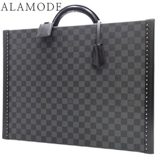 ルイヴィトン(LOUIS VUITTON)のLOUIS VUITTON(ルイ・ヴィトン) ダミエ・グラフィット プレジデント バッグ ハンドバッグ アタッシュケース トランク ダミエグラフィットキャンバス ノワール ブラック黒 グレー シルバー金具 N48190 メンズ 40802087400【中古】【アラモード】(その他)