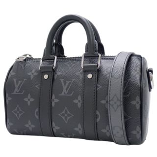 ルイヴィトン(LOUIS VUITTON)のLOUIS VUITTON(ルイ・ヴィトン) モノグラム・エクリプス キーポル XS ハンドバッグ ショルダー 肩掛け クロスボディ ブラック黒 グレー シルバー金具 M45947 メンズ 40802097992【中古】【アラモード】(ショルダーバッグ)