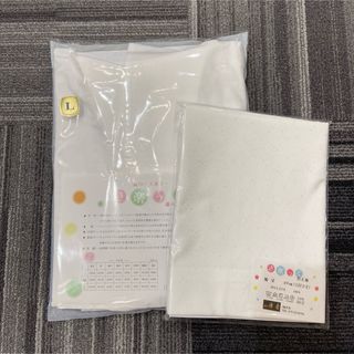 【替袖付き】衿秀 き楽っく 長襦袢 Lサイズ /替袖【ふぶき】セット(着物)