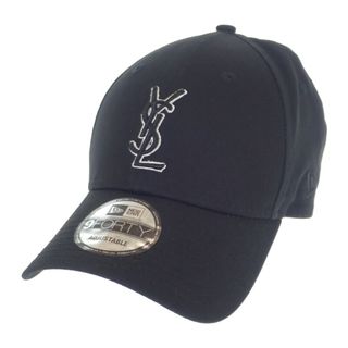 Saint Laurent - 【中古】【Aランク】SAINT LAURENT サンローラン NEW ERA ニューエラ YSL モノグラムキャップ 帽子 687687YCL361000 コットン ブラック【ISEYA】