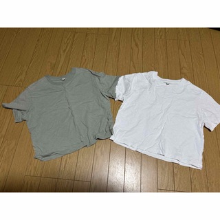 ユニクロ(UNIQLO)のユニクロスクラブジャージクロップドT(Tシャツ(半袖/袖なし))