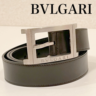 ブルガリ(BVLGARI)のベルト レザー ブラック　本革ベルト　ロゴ ブラック系　ブルガリ　BVLGARI(ベルト)