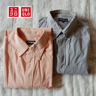 ユニクロ(UNIQLO)のUNIQLO 半袖ボタンダウン・シャツ２枚セット(シャツ)