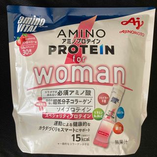 アジノモト(味の素)のアミノバイタル アミノプロテイン  for woman ストロベリー味  30本(プロテイン)