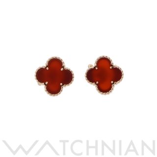 Van Cleef & Arpels - 中古 ヴァン クリーフ&アーペル Van Cleef & Arpels レディース ピアス K18イエローゴールド カーネリアン