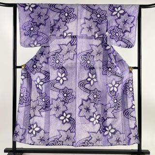 浴衣 身丈152cm 裄丈60.5cm 綿 美品 名品 【中古】(浴衣)