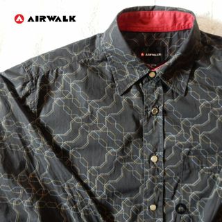 エアウォーク(AIRWALK)の美品 Airwaok 長袖シャツ 黒 M (シャツ)