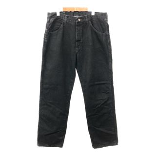 RUSTLER ラスラー デニムパンツ ブラック (メンズ W34 L29) 中古 古着 Q7426(デニム/ジーンズ)