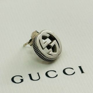 Gucci - 希少　グッチ　インターロッキング　ロゴ　ピアス　片耳　シルバー