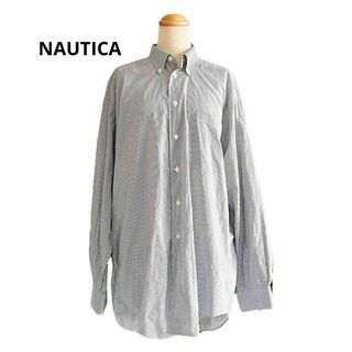NAUTICA - 136NAUTICA ノーティカ　ボタンダウンシャツ　ストライプ　15.5