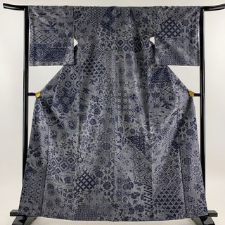 紬 身丈163cm 裄丈65.5cm 正絹 美品 秀品 【中古】(着物)