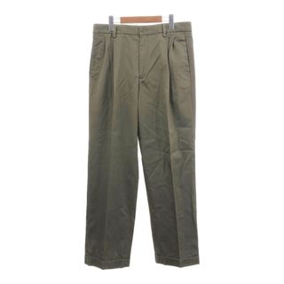 バナナリパブリック(Banana Republic)のBanana Republic バナナリパブリック 2タック チノパンツ カーキ (メンズ W33 L30) 中古 古着 Q7432(その他)