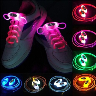 光る靴ひも 光るシューストリング LED Flashing shoelace(その他)