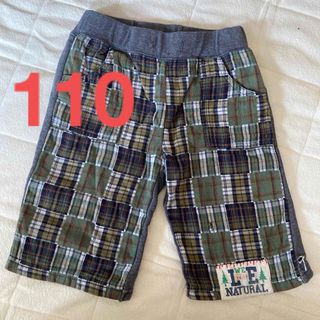 ハーフパンツ　110 半ズボン　キッズ服　子ども服　チェック(パンツ/スパッツ)