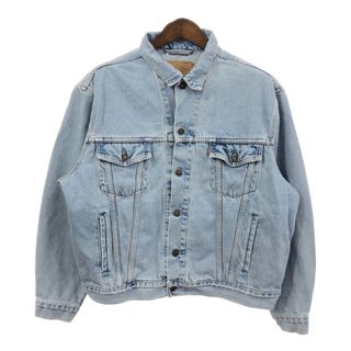 リーバイス(Levi's)のLevi's リーバイス 70503-02 デニム トラッカージャケット ライトブルー (メンズ XL) 中古 古着 Q7439(Gジャン/デニムジャケット)