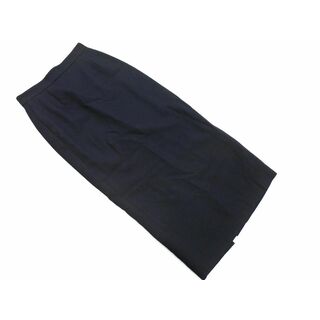 UNITED ARROWS ユナイテッドアローズ ウール100% ロング タイト スカート size36/紺 ◇■ レディース