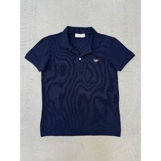 メゾンキツネ(MAISON KITSUNE')のメゾンキツネ カノコ ポロシャツ ネイビー XS Maison Kitsune(ポロシャツ)