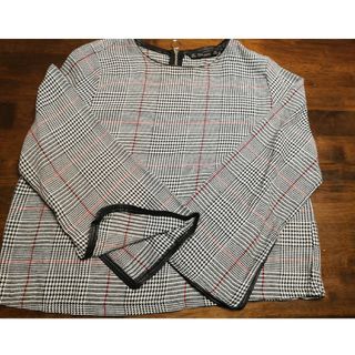 ザラ(ZARA)のZARA　トップス　長袖　Ｌ(カットソー(長袖/七分))