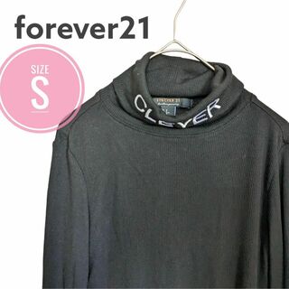 FOREVER21　フォーエバー21　長袖　薄手　CLEVER　ブラック　S