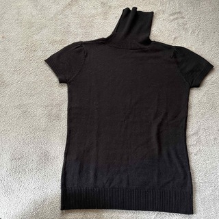 イマージュ(IMAGE)の薄手の半袖タートルネックニット(Tシャツ(半袖/袖なし))