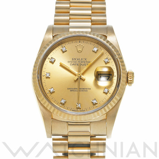 ロレックス(ROLEX)の中古 ロレックス ROLEX 16238G R番(1988年頃製造) シャンパン /ダイヤモンド メンズ 腕時計(腕時計(アナログ))
