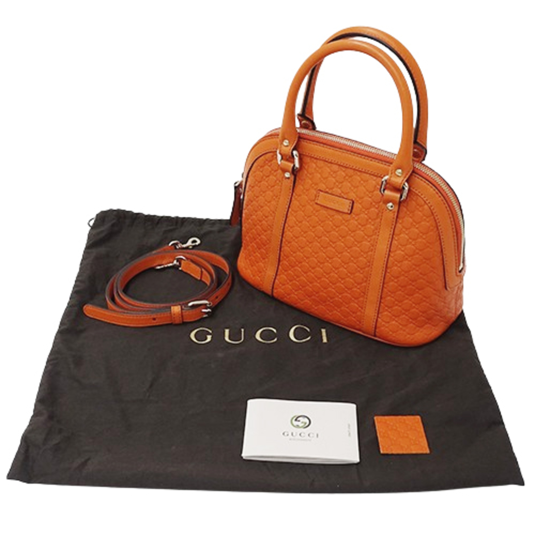 グッチ GUCCI バッグ レディース ブランド ハンドバッグ ショルダーバッグ 2way マイクロGG シマ レザー オレンジ 449654 コンパクト ミニバッグ 斜め掛け おしゃれ 【中古】 グッチ GUCCI バッグ レディース ブランド ハンドバッグ ショルダーバッグ 2way マイクロGG シマ レザー オレンジ 449654 コンパクト ミニバッグ 斜め掛け おしゃれ 【中古】