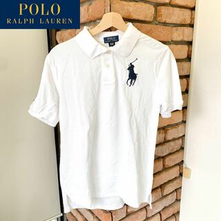 ポロラルフローレン(POLO RALPH LAUREN)の3298 POLO ポロ　ラルフローレン　半袖　ポロシャツ　ホワイト　160cm(Tシャツ/カットソー)