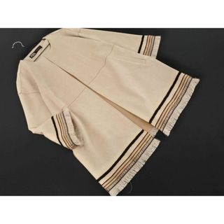 ザラ(ZARA)のZARA ザラ スウェード調 フリンジ ジャケット sizeXS/ベージュ ◇■ レディース(その他)