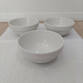 ムジルシリョウヒン(MUJI (無印良品))の無印良品　磁器ベージュスタッキングボール　3個セット(食器)