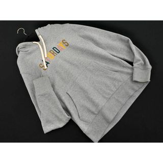 SATURDAYS NEW YORK CITY サタデーズニューヨークシティ ロゴ プルオーバー パーカー sizeS/グレー ◇■ メンズ(パーカー)