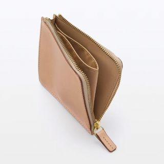 ムジルシリョウヒン(MUJI (無印良品))の【新品】MUJI イタリア産ヌメ革 Ｌ字財布(財布)