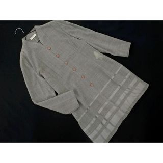 カルヴェン(CARVEN)のCARVEN カルヴェン シルク混 ロング ジャケット size11/グレー ■◇ レディース(その他)