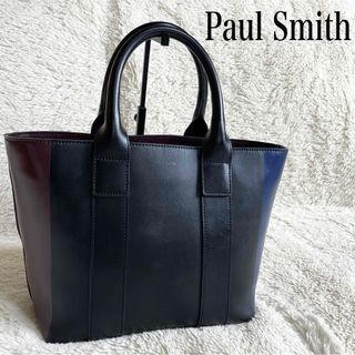 極美品 Paul Smith オールレザー 船形 3カラー ハンドバッグ ロゴ