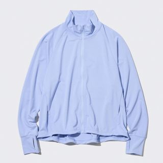 ユニクロ(UNIQLO)の❤︎美品❤︎ユニクロ　エアリズム　メッシュ　ジャケット　L ブルー(その他)