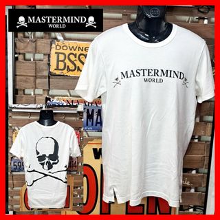 mastermind JAPAN - マスターマインドワールド　スカルプリント　半袖Tシャツ　Ｍ　ホワイト