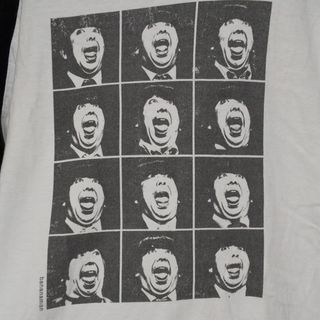 古着 バナナマン 日村勇紀 プリント 長袖T L(Tシャツ/カットソー(七分/長袖))