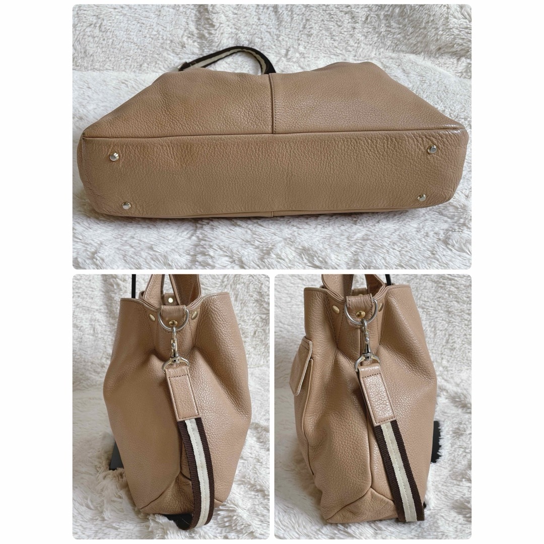 極美品】ハースケジュール リュック ショルダー ストライプ 3way 極美品】ハースケジュール リュック ショルダー ストライプ 3way