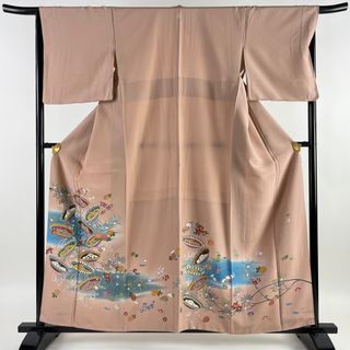 色留袖 身丈159.5cm 裄丈66cm 正絹 美品 名品 【中古】(着物)