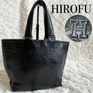 極美品 HIROFU Hロゴ オールレザー ミニハンドバッグ ミニトートバッグ(ハンドバッグ)