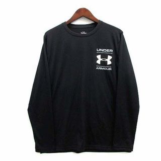 アンダーアーマー(UNDER ARMOUR)のアンダーアーマー UAテック フィットネスシャツ Tシャツ 長袖 ロゴ 黒 M(その他)