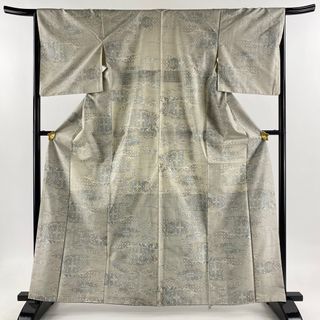 紬 身丈163cm 裄丈66cm 正絹 名品 【中古】(着物)