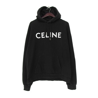 celine - セリーヌ CELINE ■ 【 2Y321052H 】 クラシック ロゴ プリント プルオーバー スウェット フーディ パーカー w19127