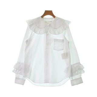 コムデギャルソンガール(COMME des GARCONS GIRL)のCOMME des GARCONS GIRL カジュアルシャツ S 白 【古着】【中古】(シャツ/ブラウス(長袖/七分))