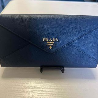 PRADA - 【プラダ/PRADA】レター　長財布　紺色　サフィアーノ