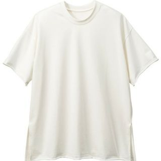 ジーラ(GeeRA)のMホワイト　GeeRA　Tシャツ 切りっぱなしデザインゆるカットソー(Tシャツ(半袖/袖なし))