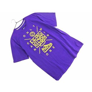 ナイキ(NIKE)のNIKE ナイキ プリント Tシャツ sizeL/紫 ■◆ メンズ(Tシャツ/カットソー(半袖/袖なし))