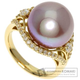 SELECT JEWELRY パール 真珠 ダイヤモンド リング・指輪 K18YG レディース(リング(指輪))